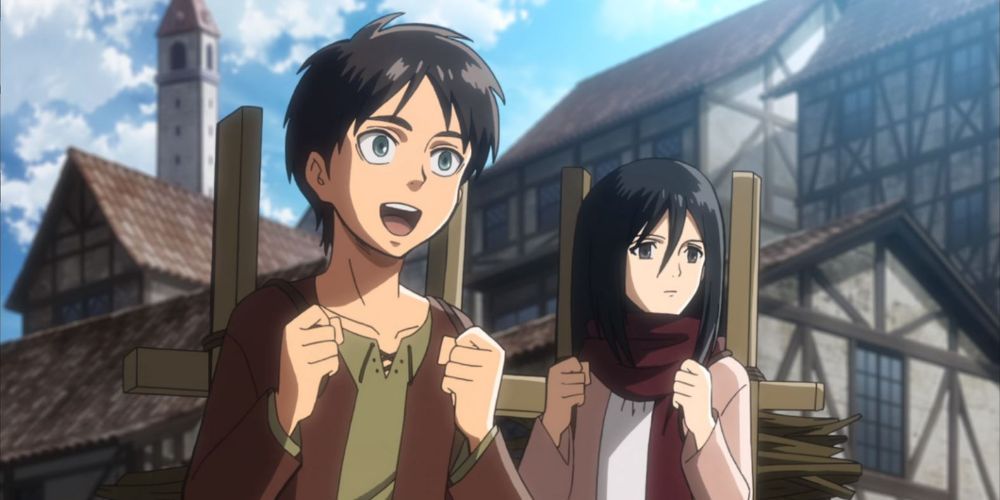 Eren and Mikasa as Kids from Attack on Titan