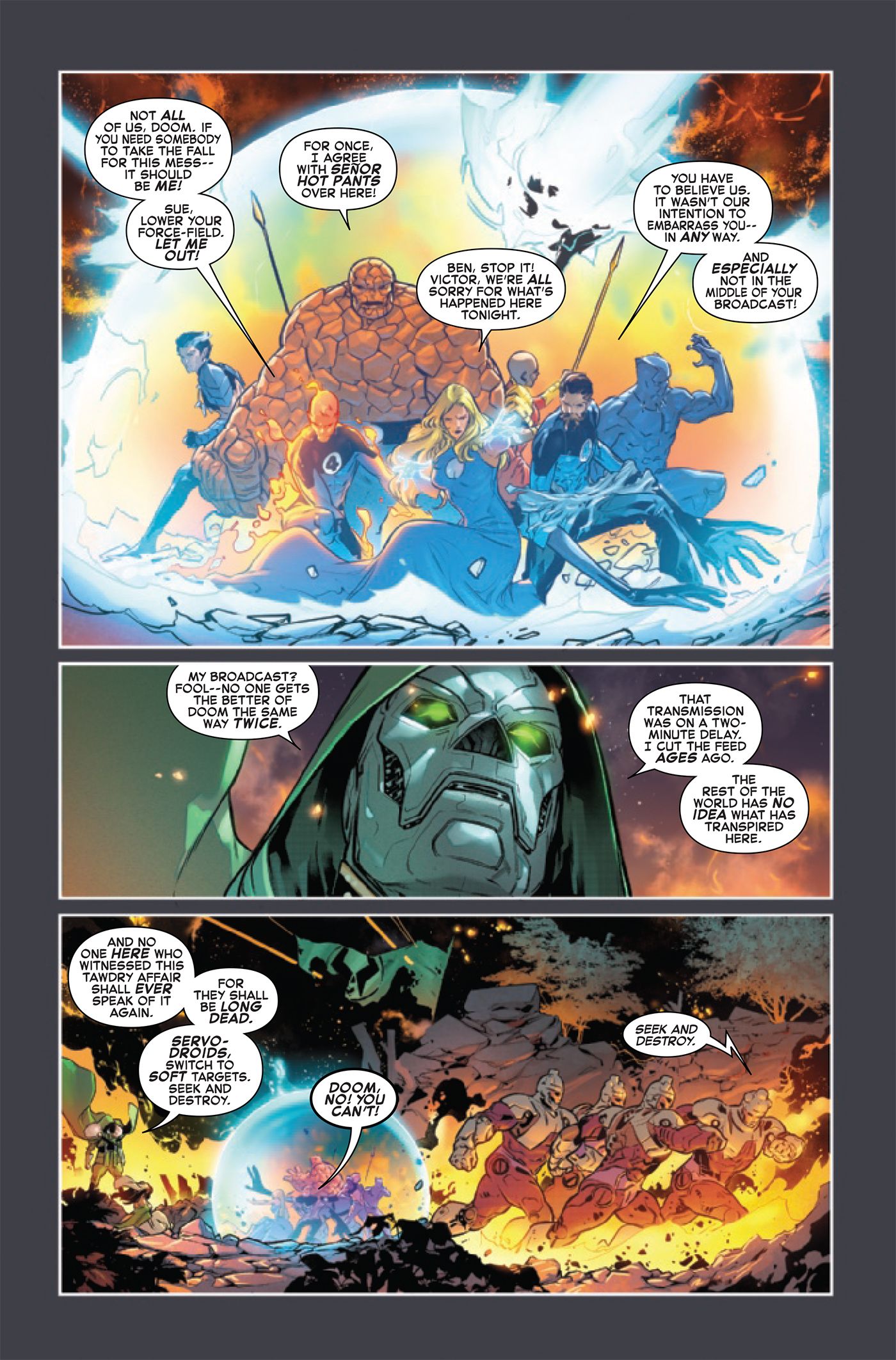 Doctor Doom Vows Revenge on the Fantastic Four For His Ruined Wedding