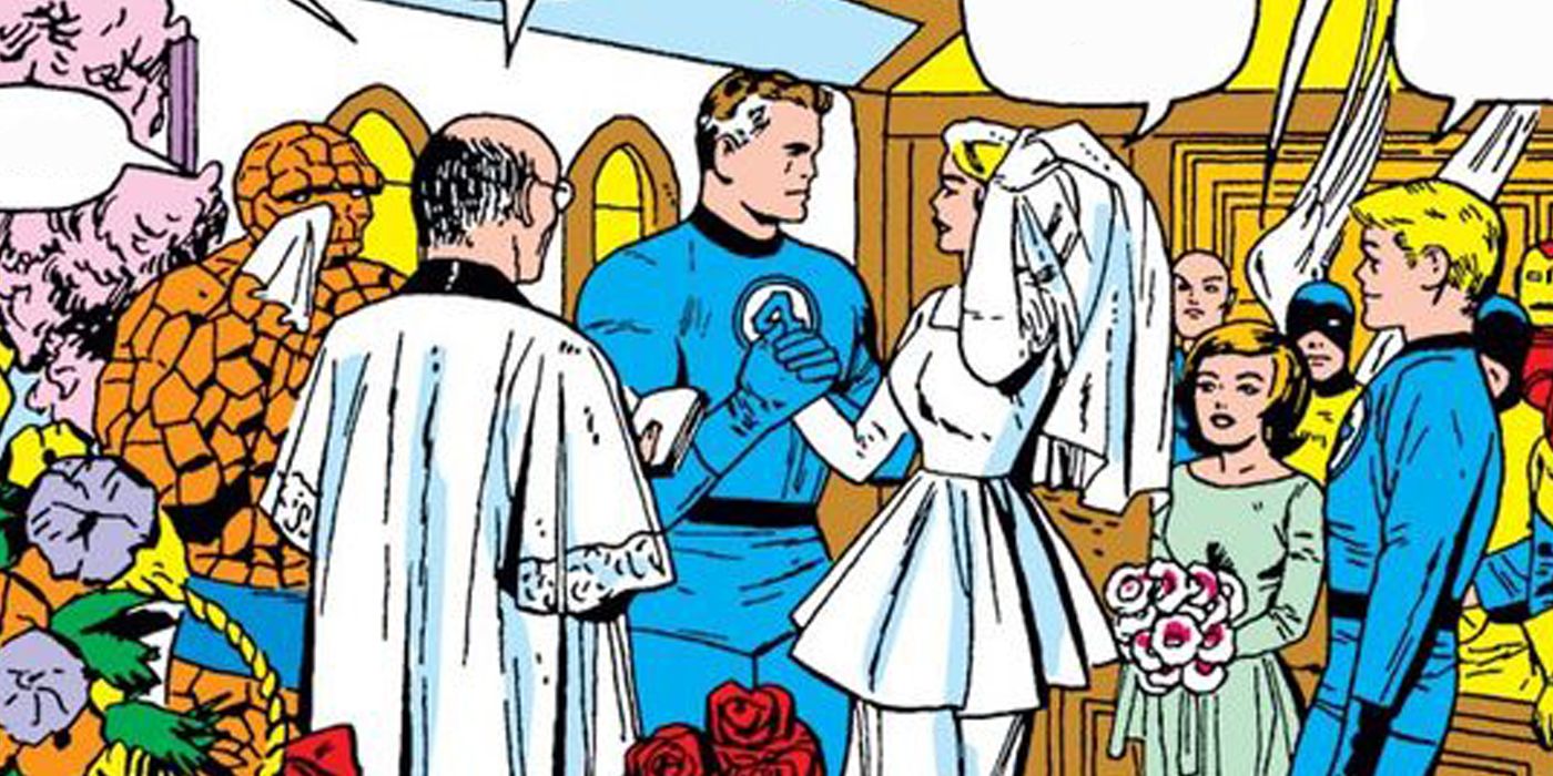 Fantastic Four Reed Richards and Sue Storm Get Married
