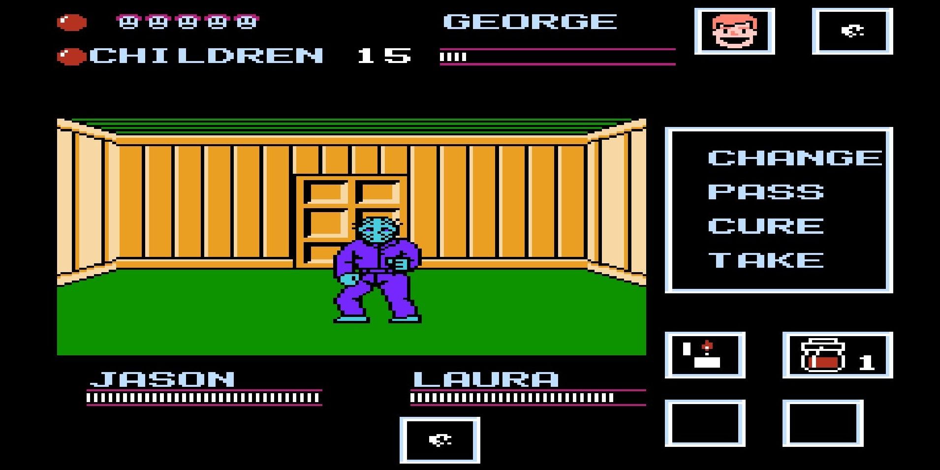 Fighting Jason in Friday the 13th NES