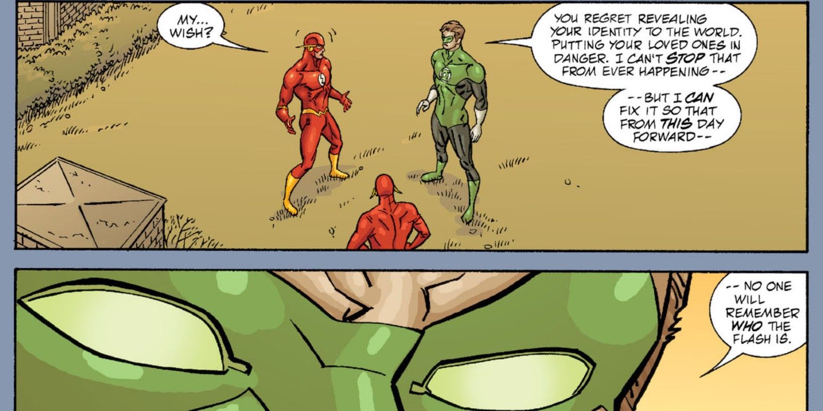 Flash Issue 200 Wally West's true identity is erased from everyones minds