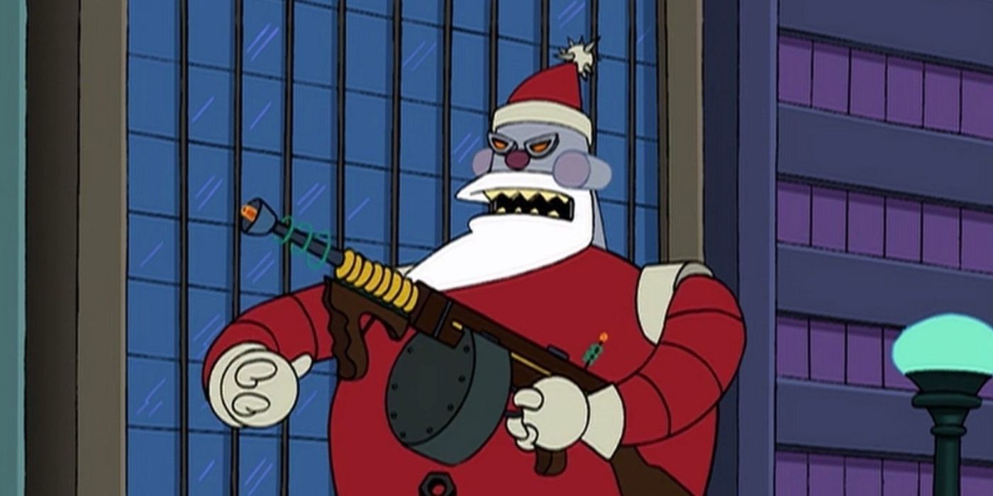 Robot Santa Claus comes for blood in Futurama.