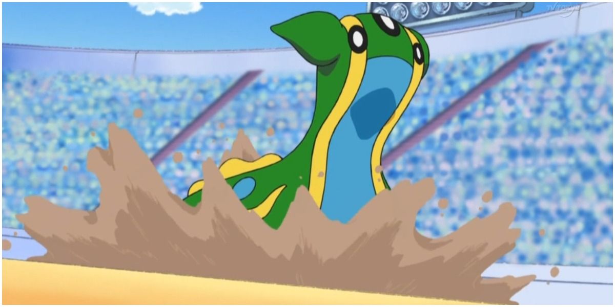 The Pokémon Gastrodon using Muddy Water