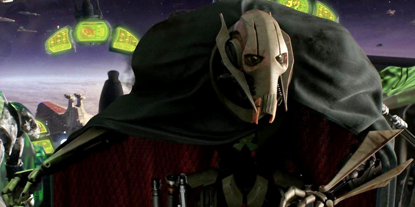 A Revenge of the Sith still shows General Grievous wearing a cloak while on the Invisible Hand