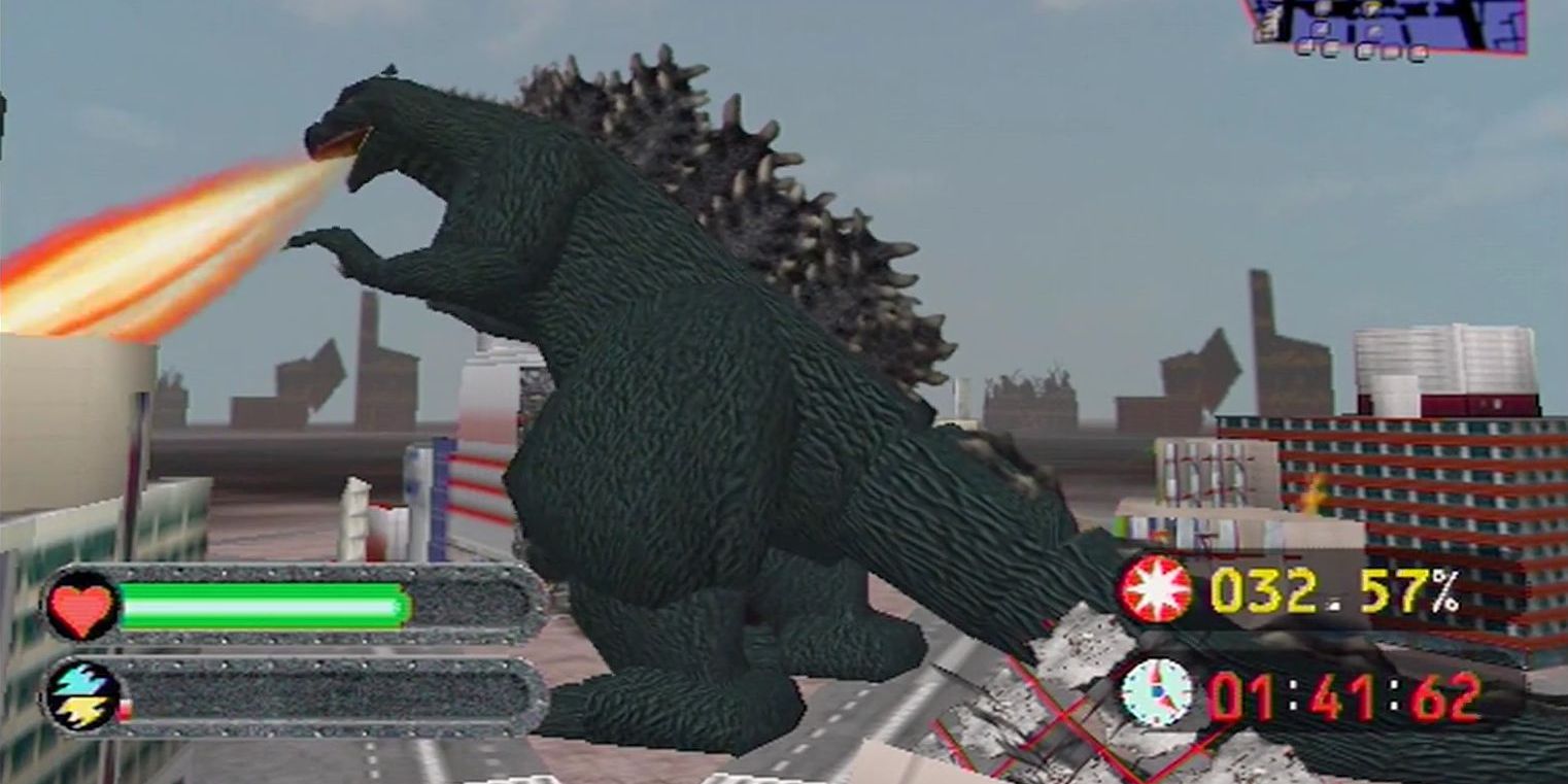 Dreamcast Godzilla Generations City Attack