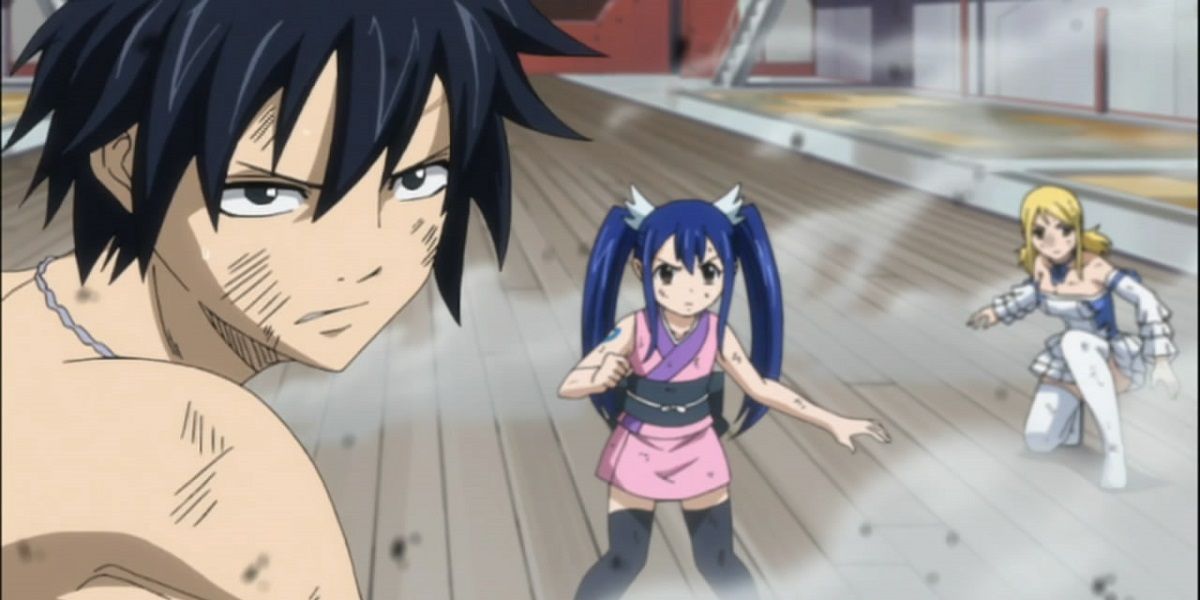 Fairy Tail Gray Lucy And Wendy Going Up Against Hades