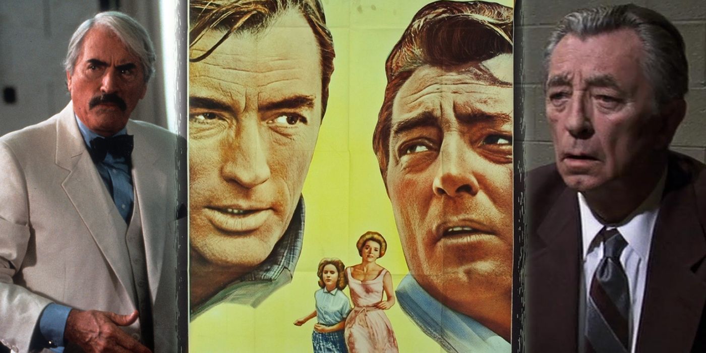 Gregory Peck and Robert Mitchum in both versions of Cape Fear