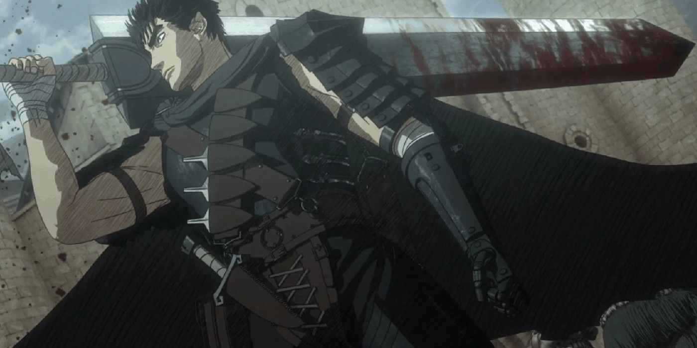 Guts Swings The Dragon Slayer On His Shoulder