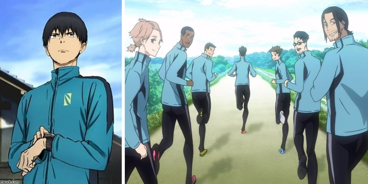 Left image features Kakeru; right image features the team running
