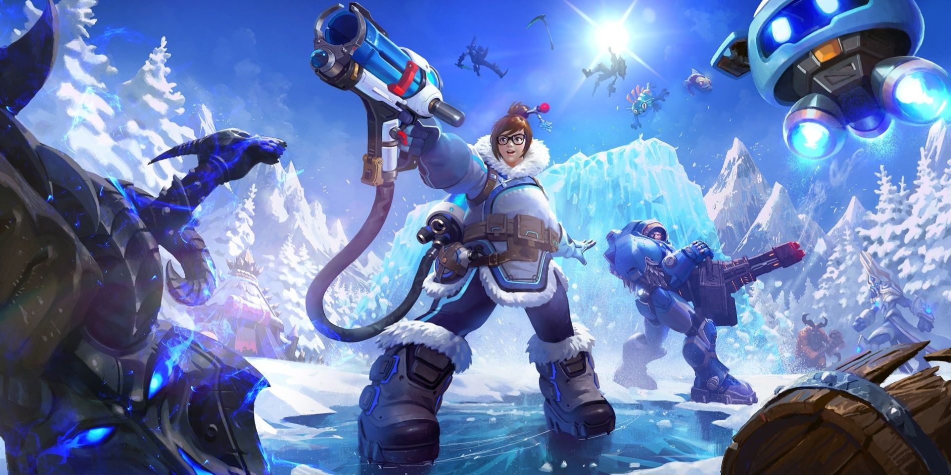 Official art of Mei from Overwatch in Heroes of the Storm.