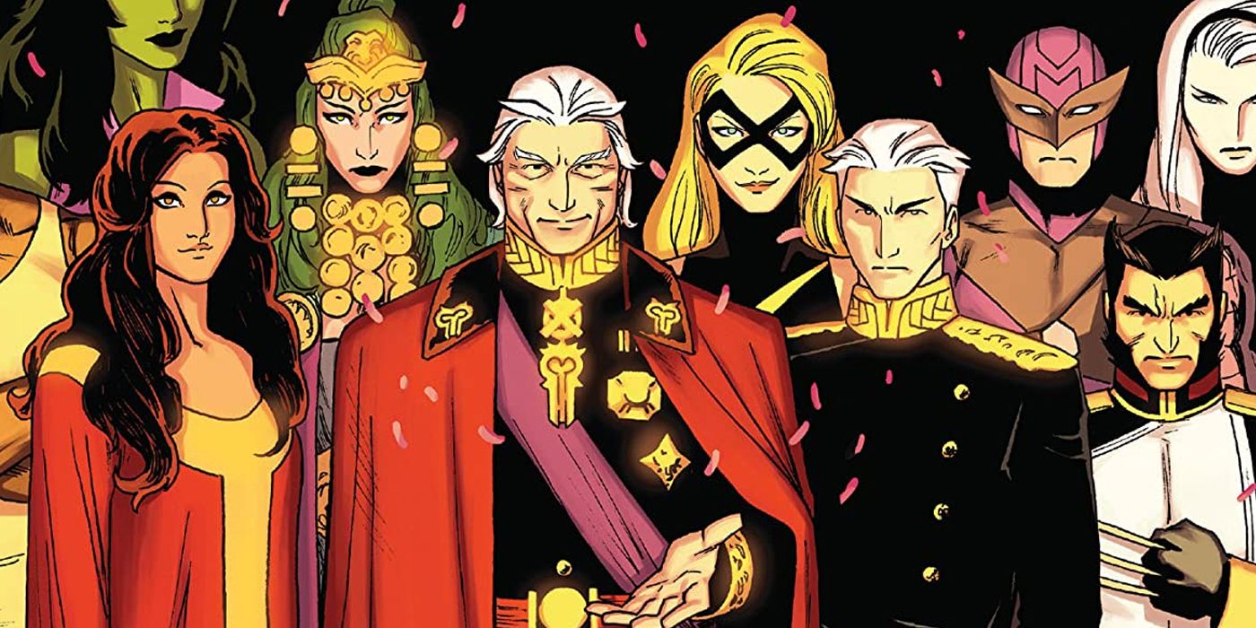 Magneto and other altered characters from the House of M timeline in Marvel Comics