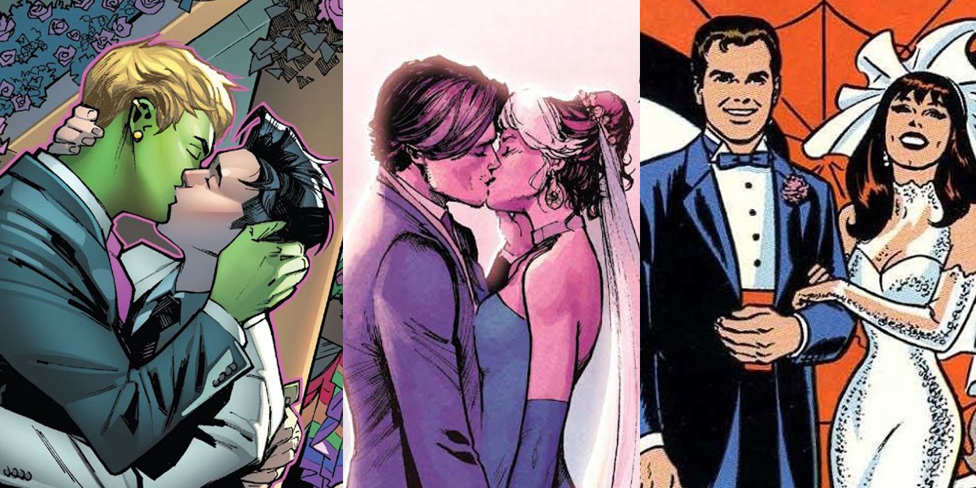Hulkling Wiccan Gambit Rogue Peter Parker Mary Jane Watson Weddings Empyre X-Men Spider-Man