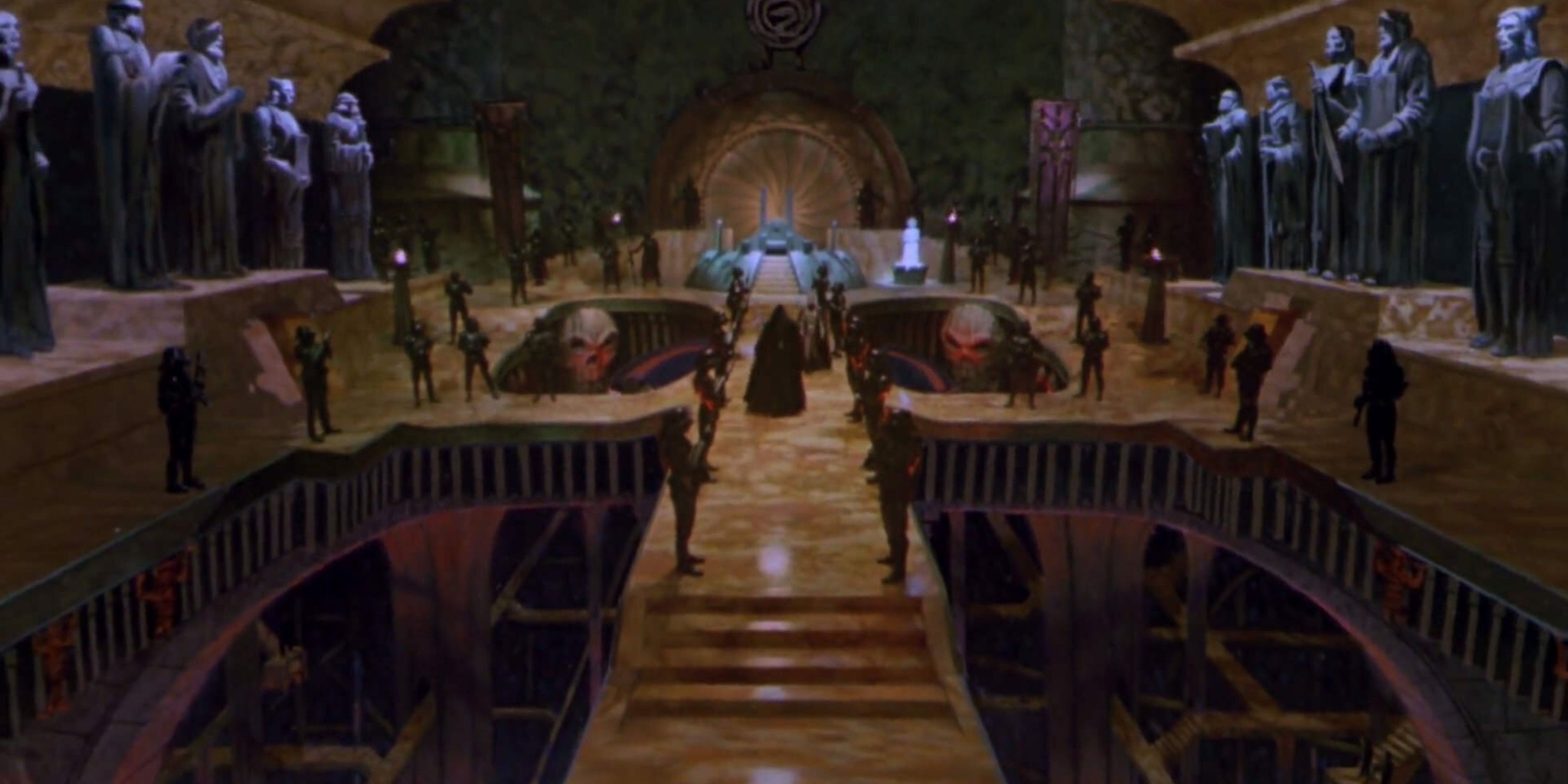 Interior shot of Castle Grayskull from 1987 Masters of the Universe