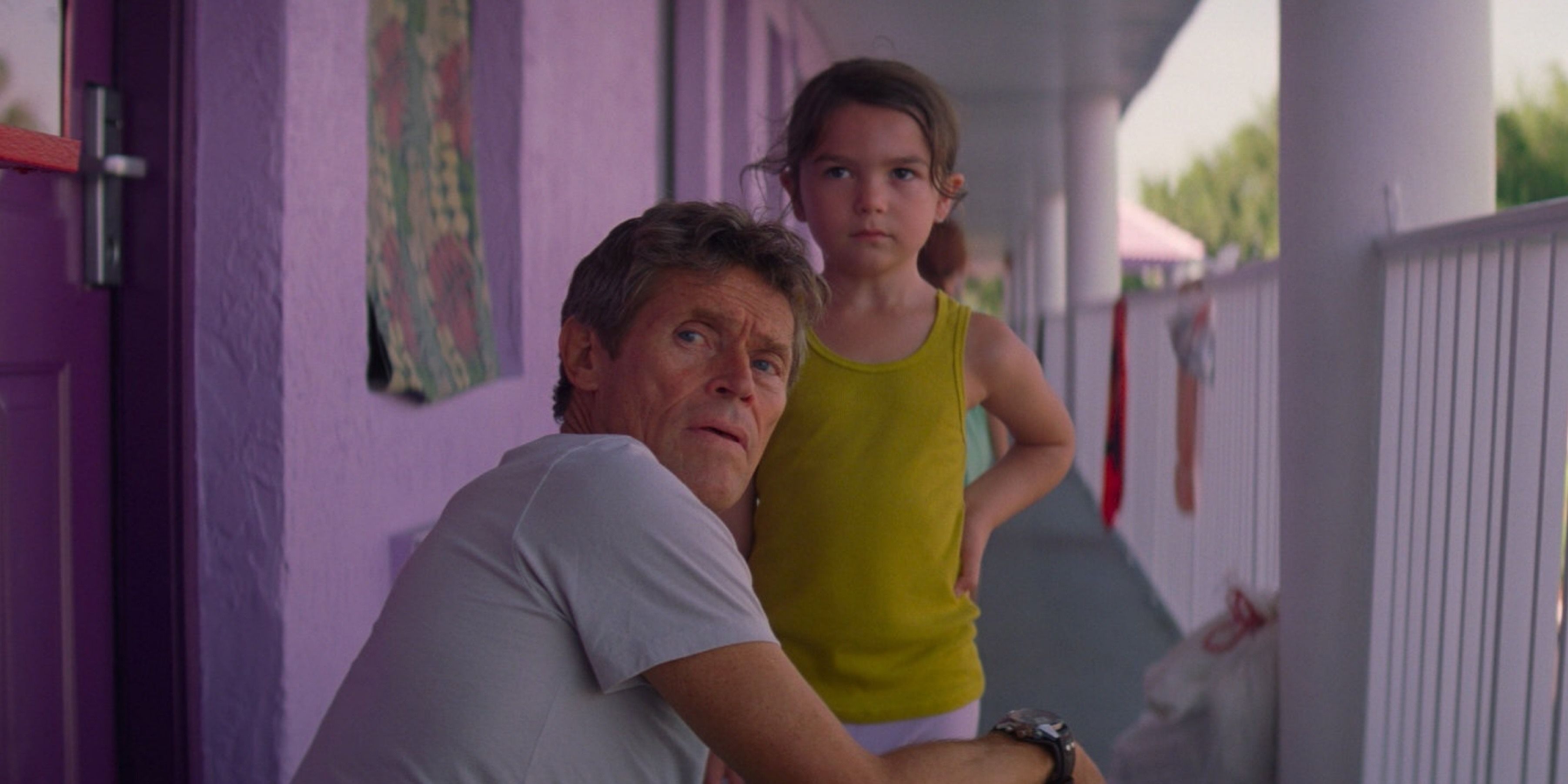 Willem Dafoe in film The Florida Project