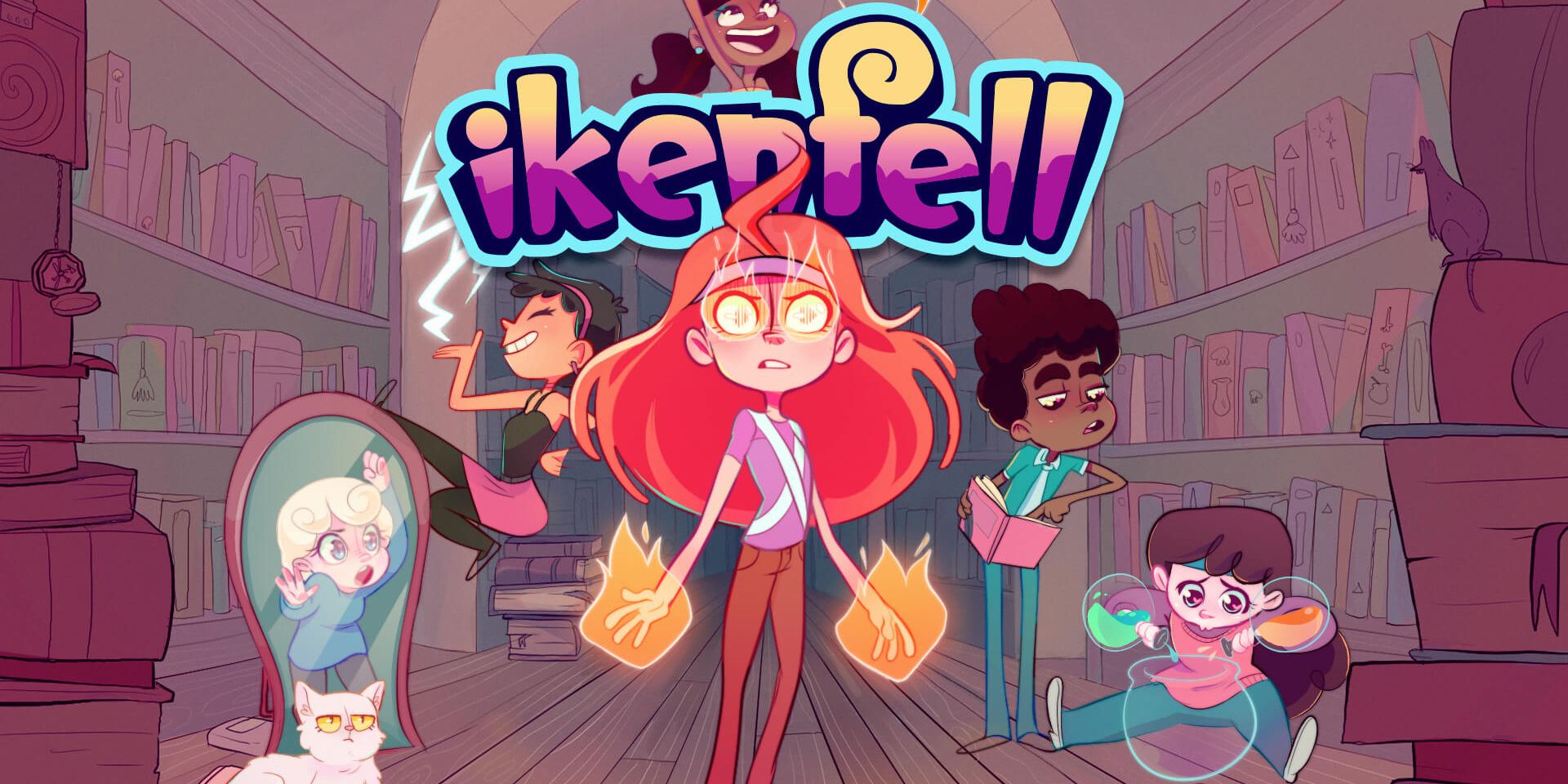 Ikenfell Title with Characters