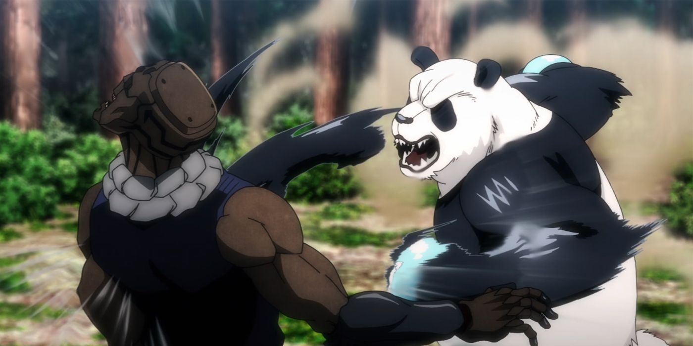 Panda and Mechamaru Fight