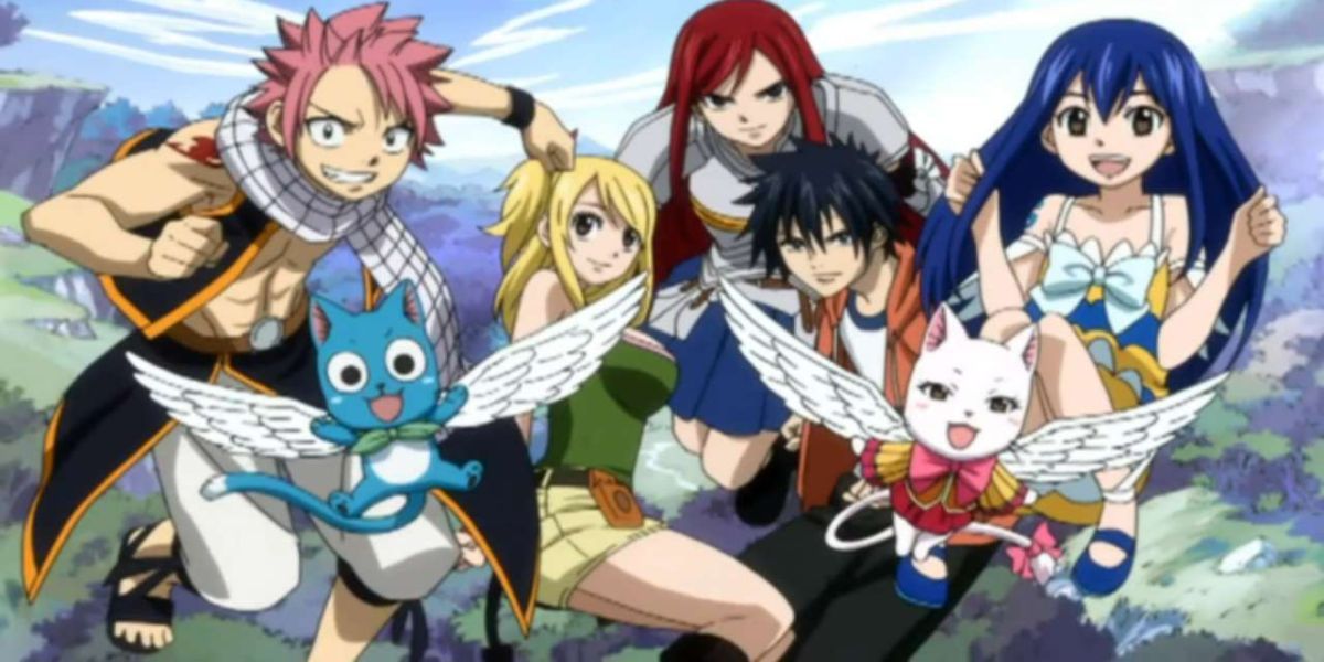 The cast of Fairy Tail