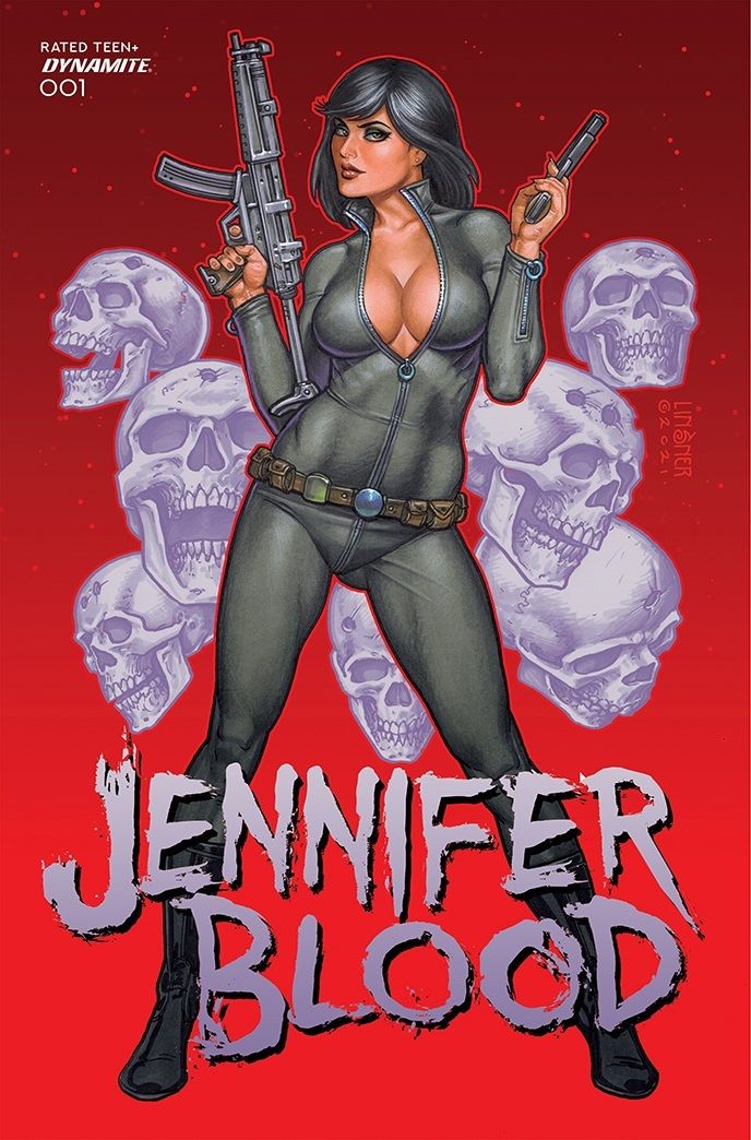 Jennifer Blood #1 - variant cover B by Joseph Michael Linsner