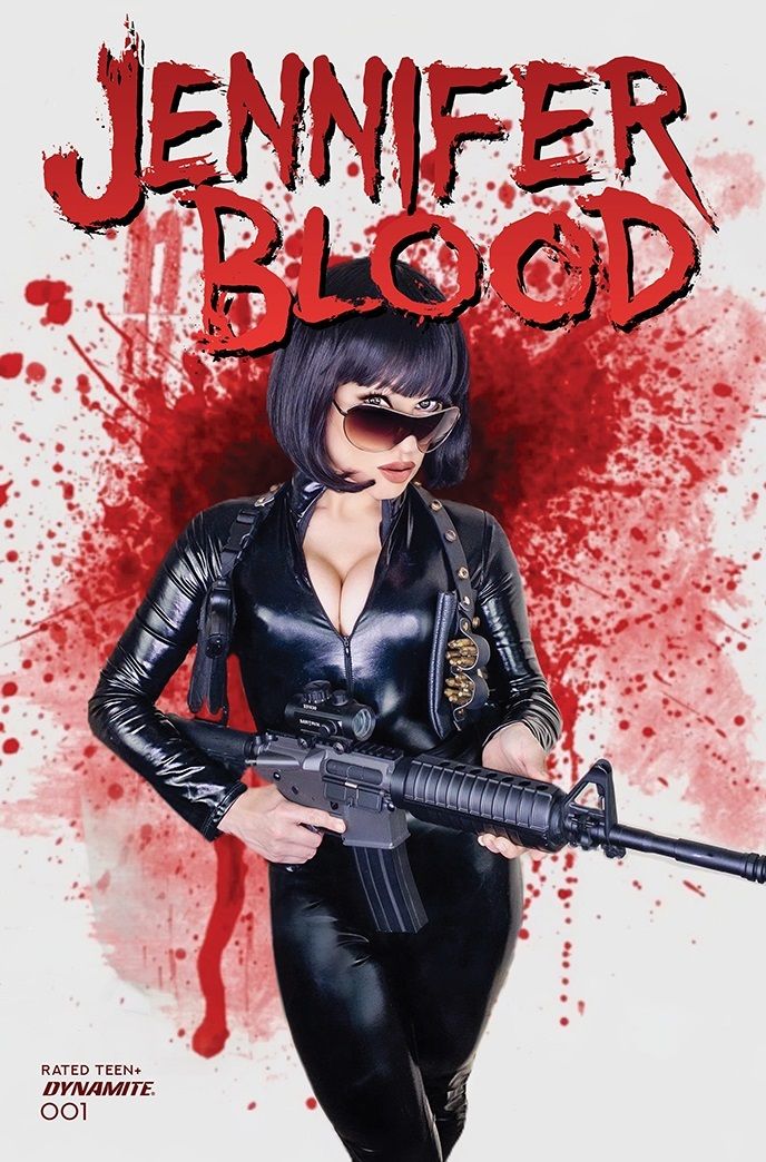 Jennifer Blood #1 - Cover E by cosplayer Rachel Hollon