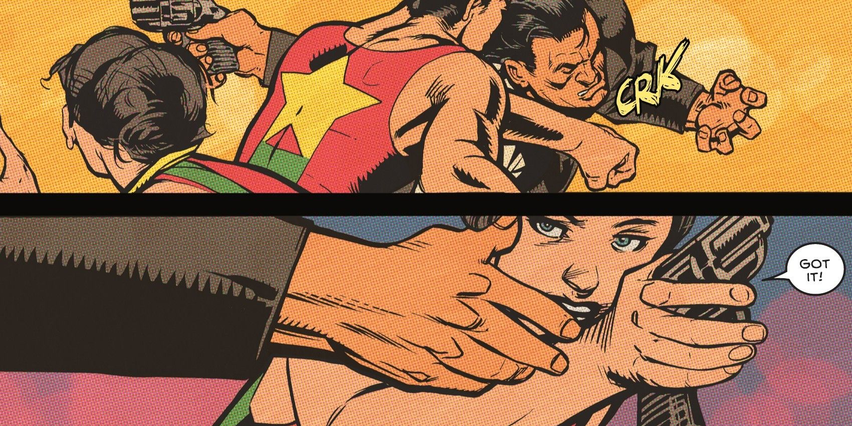 John and Mary Grayson fighting Tony Zucco in 2021's Nightwing #82