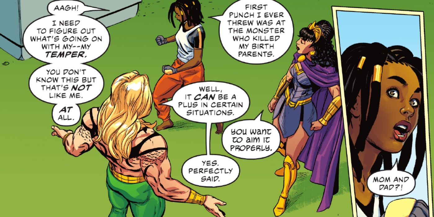Justice League Naomi Anger issues