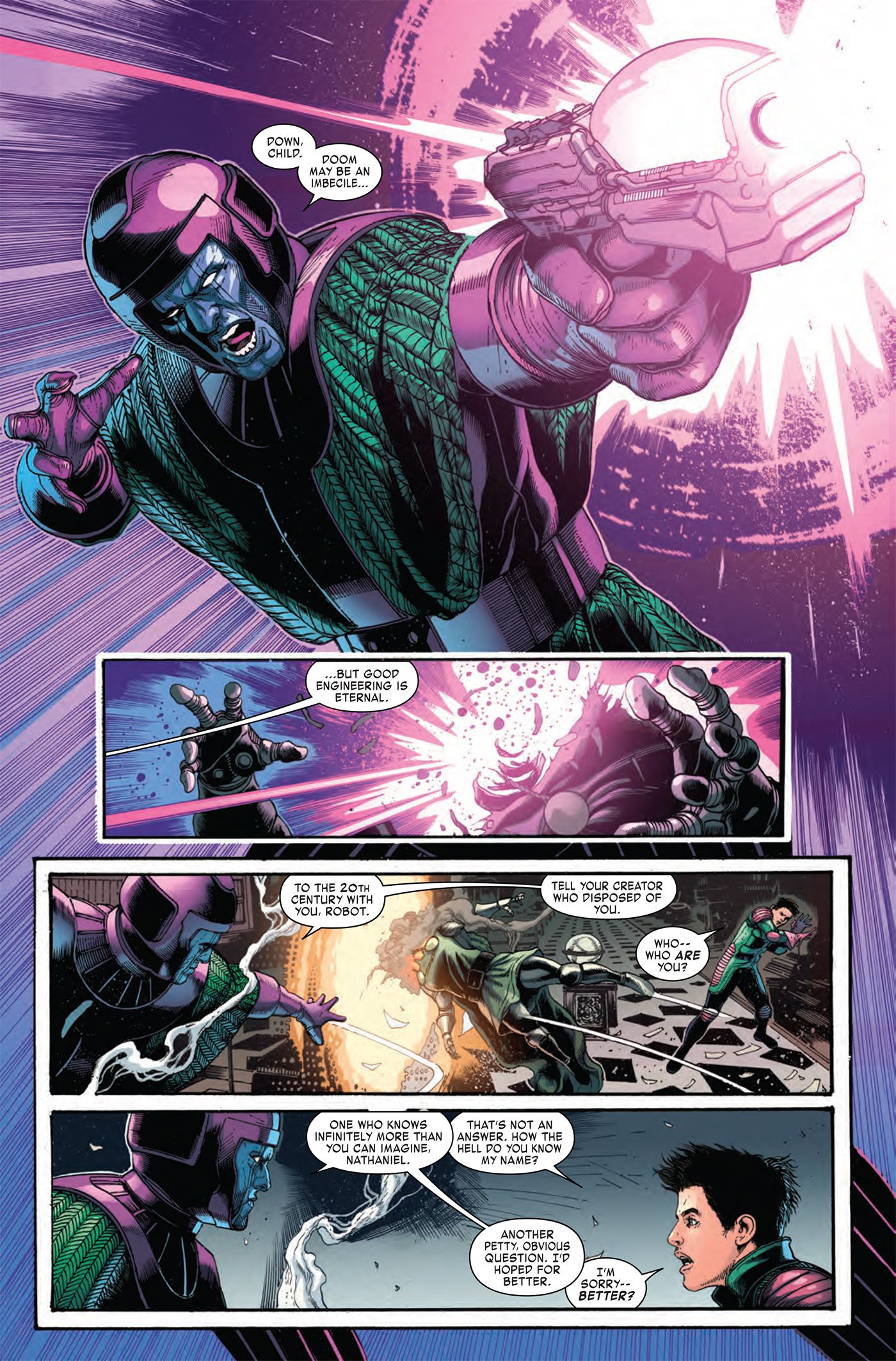 Kang the Conqueror is revealed to be the savior of his younger self.