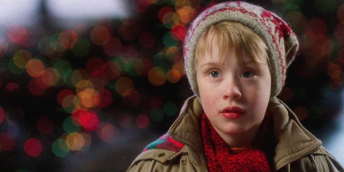 Macauley Culkin Home Alone's Kevin in winter clothes