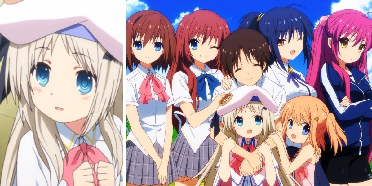 Images feature Kud and her friends from Kud Wafter/Little Busters!