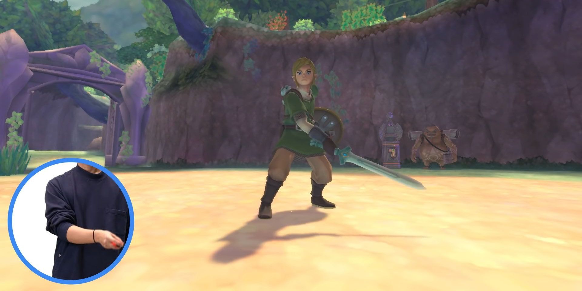 Skyward Sword HD Link Swinging Sword with Motion Control Example