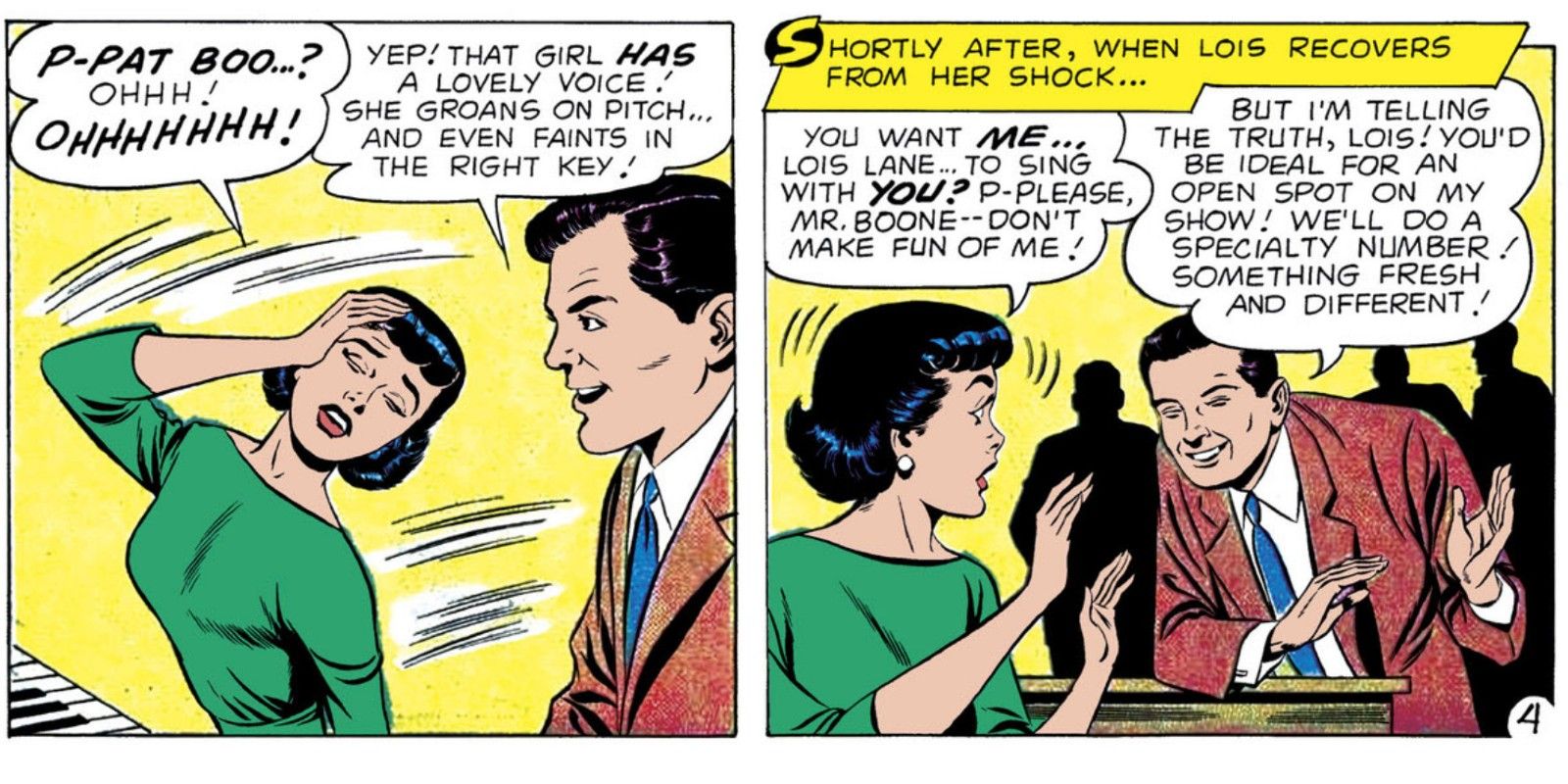 Lois Lane and Pat Boone in Superman's Girl Friend Lois Lane