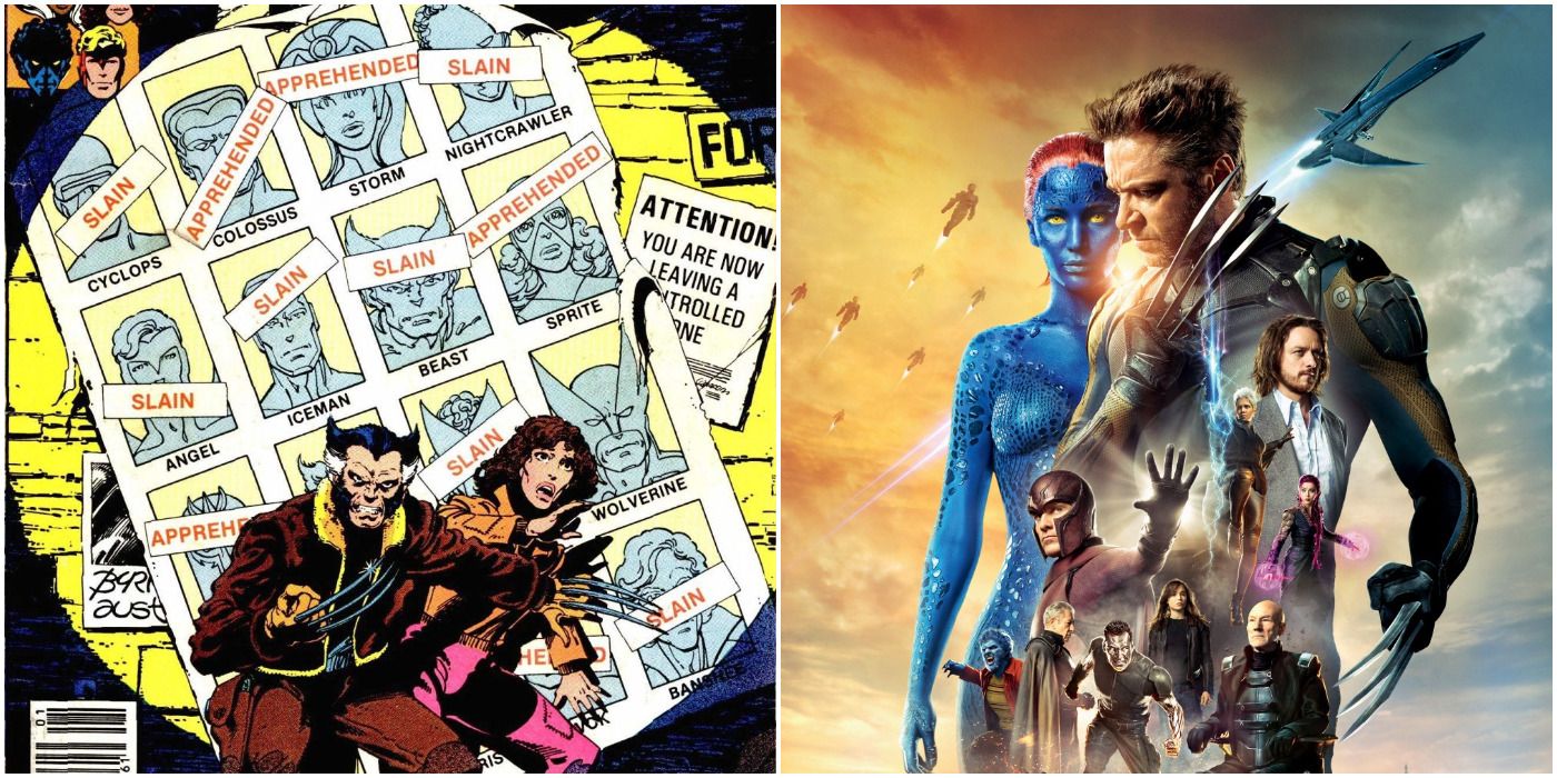Days of Future Past in the comics and the movies