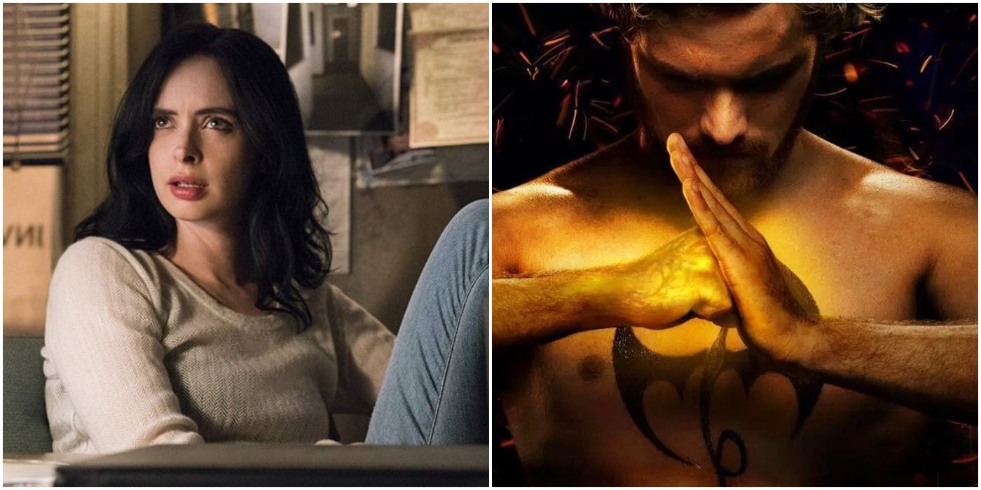 Jessica Jones and Danny Rand from Iron Fist