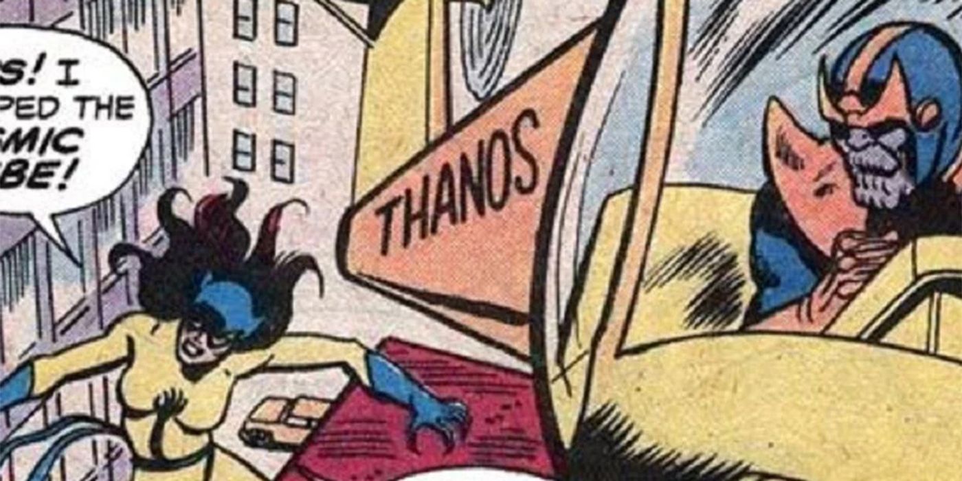 Thanos in his ridiculous helicopter