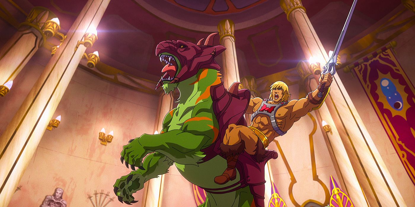 He-Man and Battle Cat in Masters of the Universe: Revelation