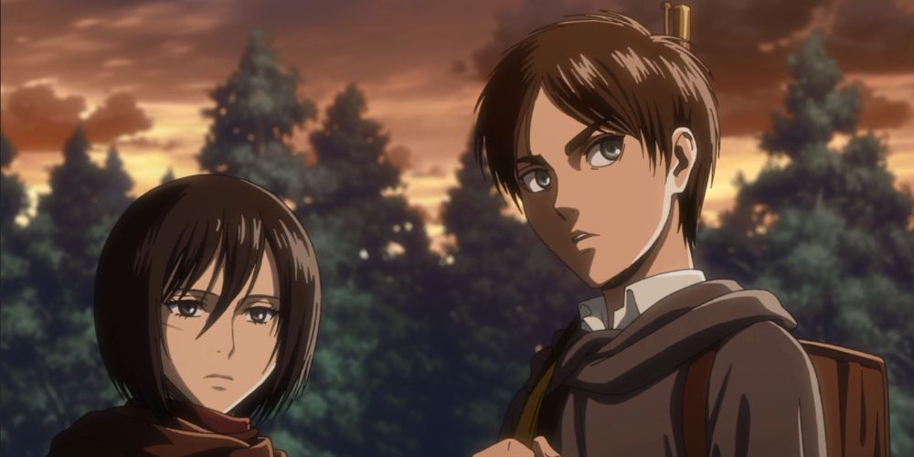 Mikasa and Eren from Attack on Titan