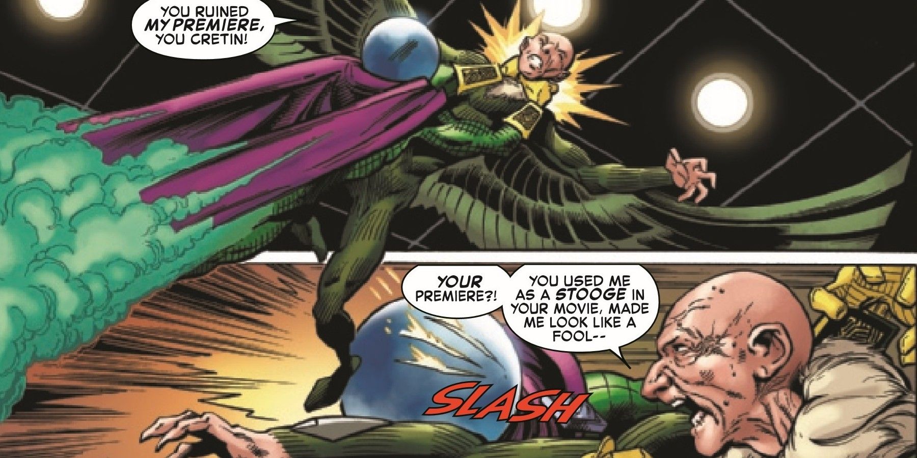 Mysterio Fighting the Vulture in Sinister War