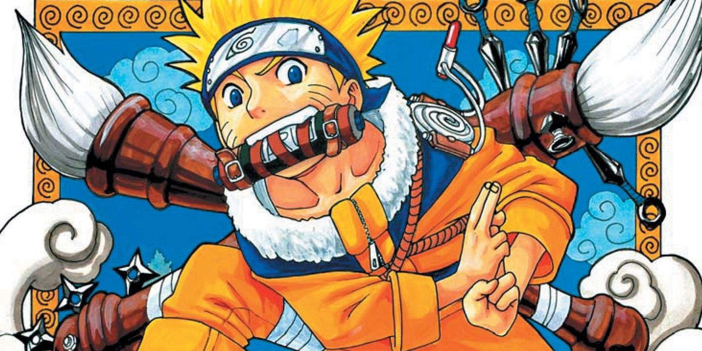 Naruto Uzumaki, the protagonist of Naruto, as he appears early on in its manga