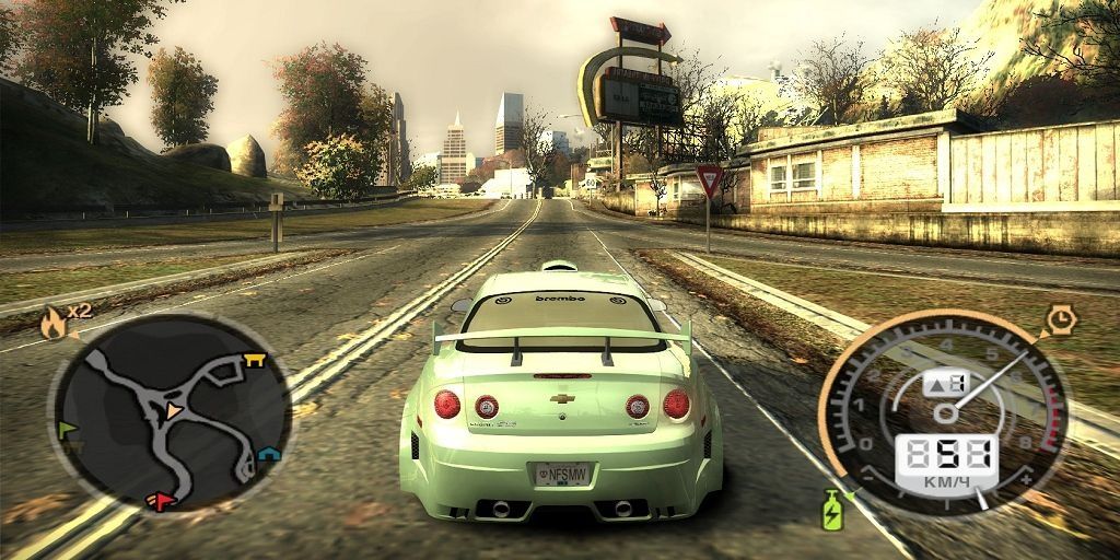 Need For Speed Most Wanted 2005 driving in the open world