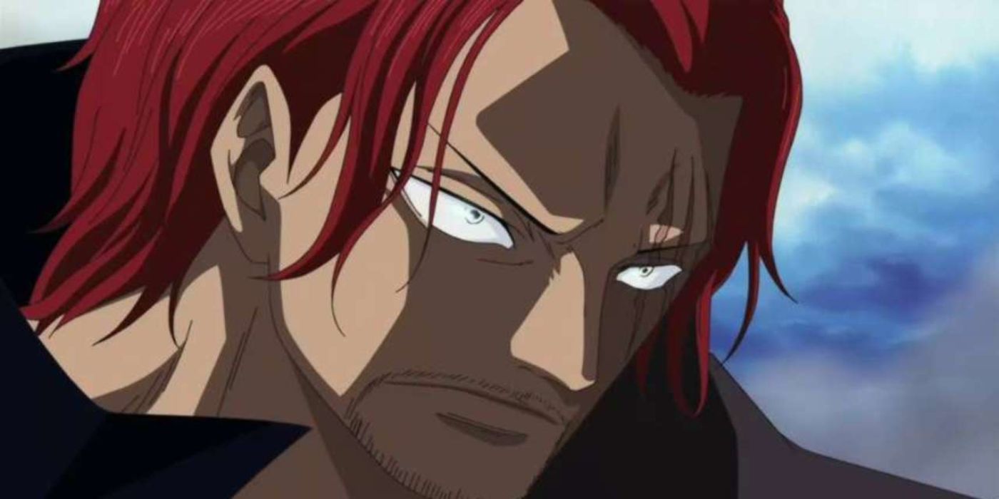Shanks glaring from One Piece