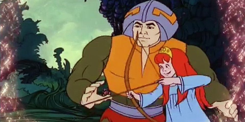 Man-At-Arms and a young Teela