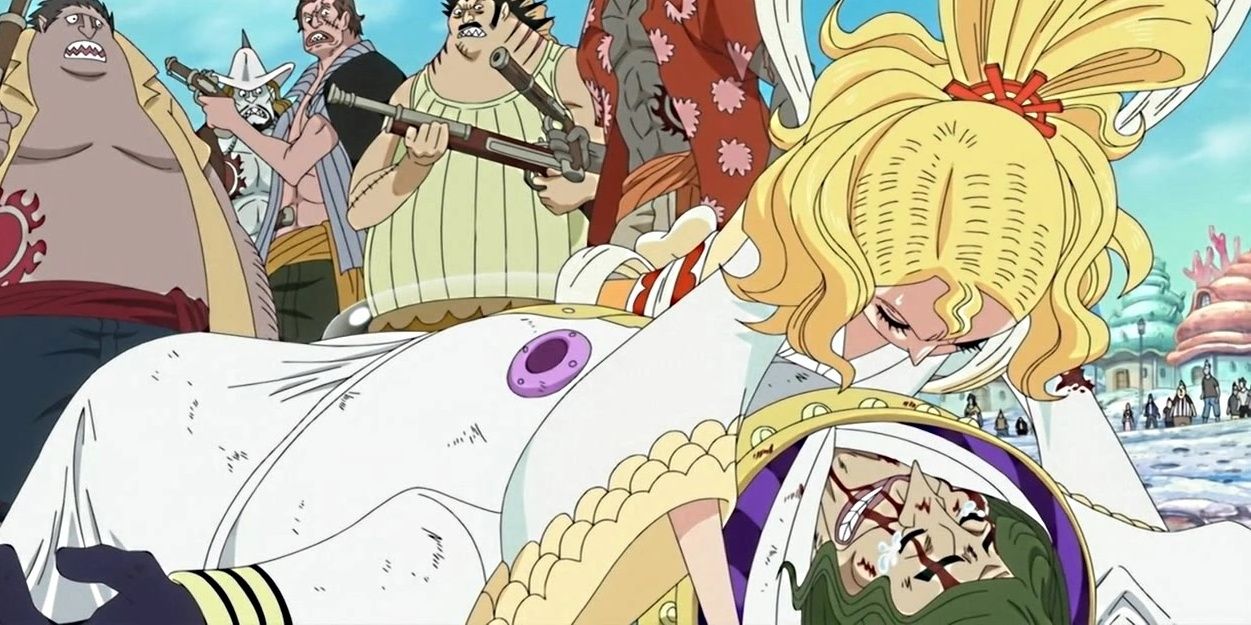 Otohime and Mjosgard in One Piece.