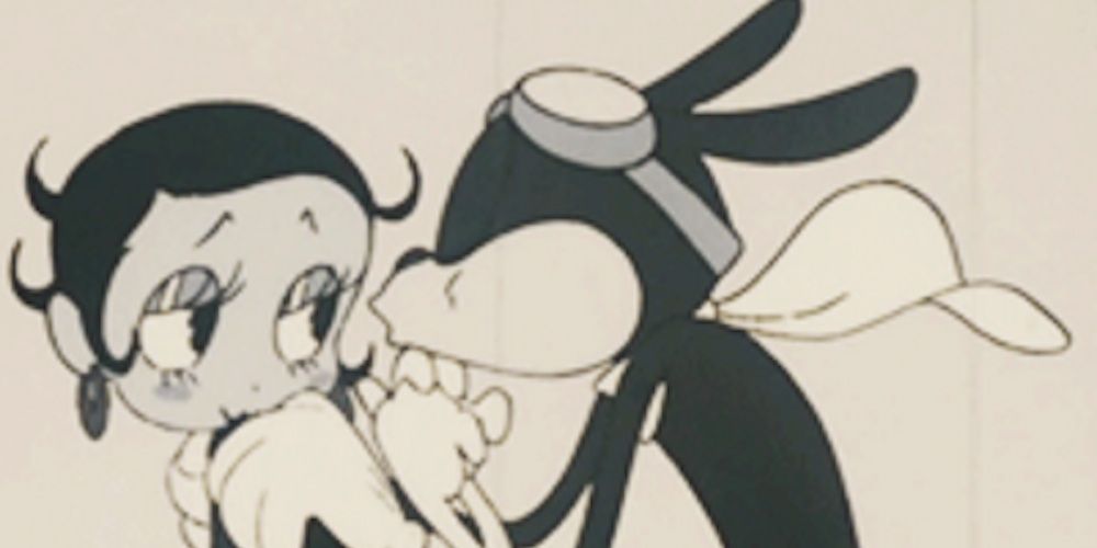 Porco Rosso kissing Betty Boop