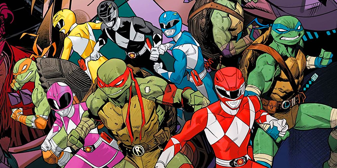 The Power Rangers and TMNT in the comics