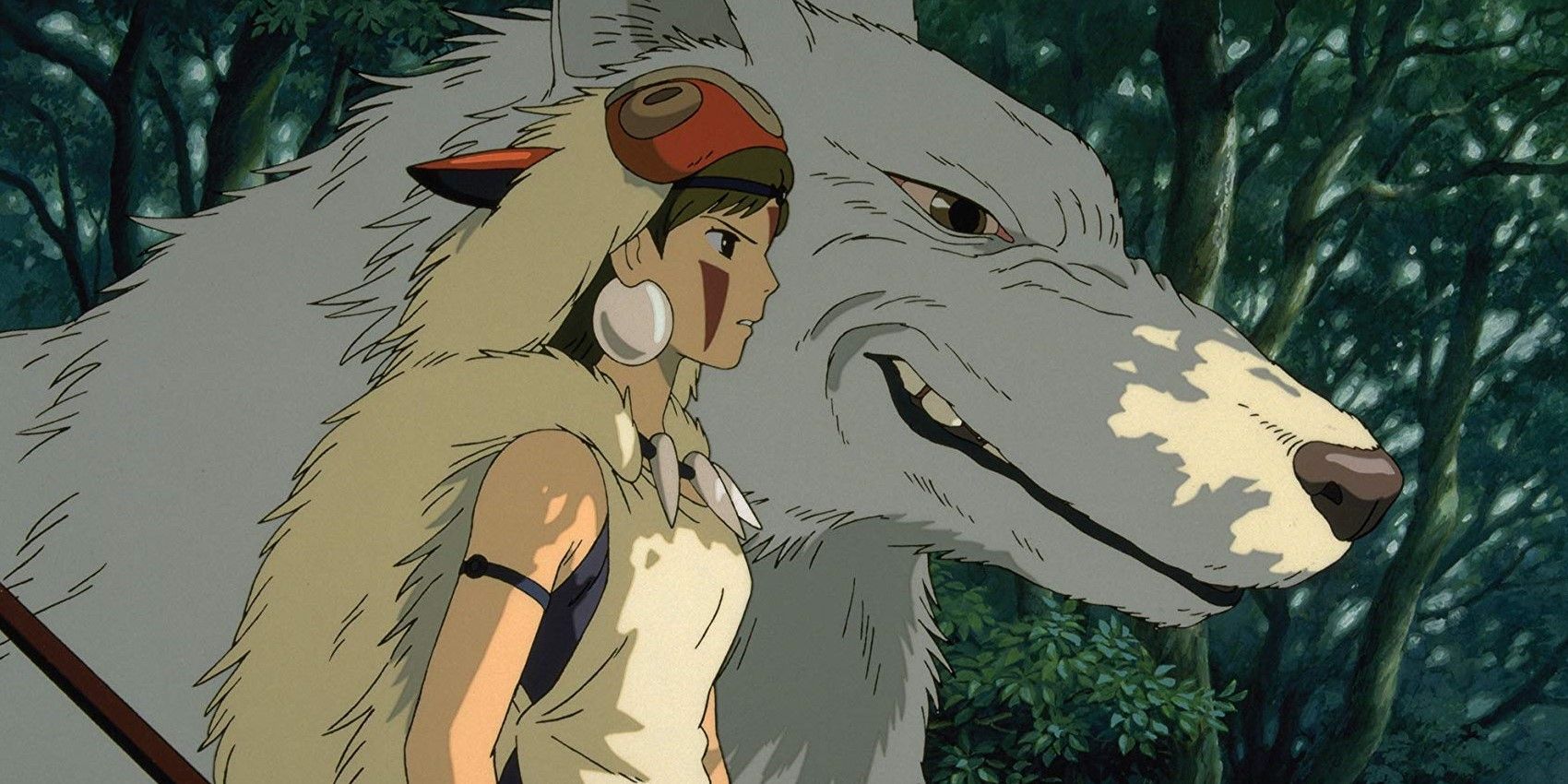 Princess Mononoke San and wolf