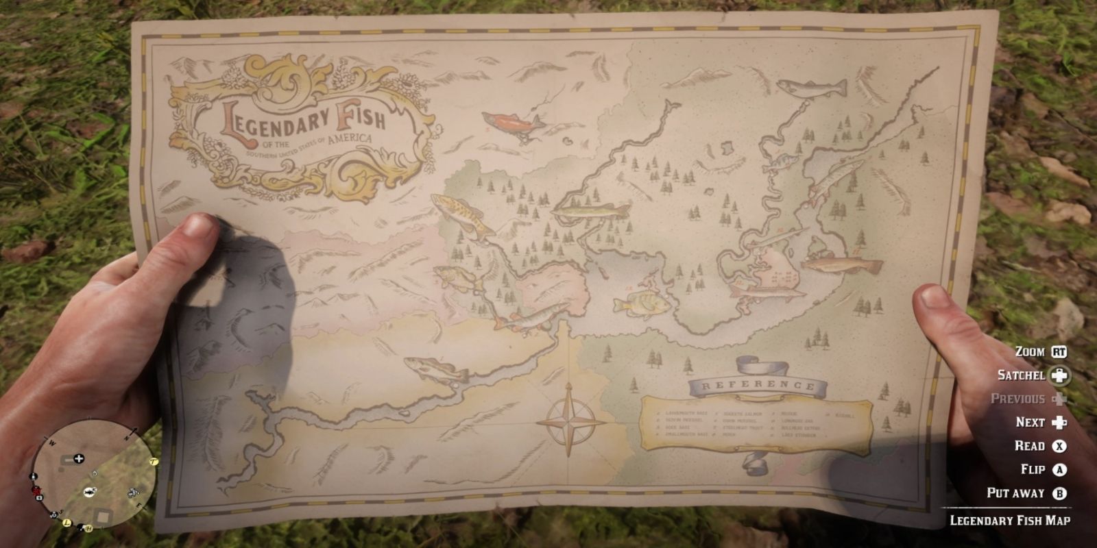 Red dead redemption 2 fish map