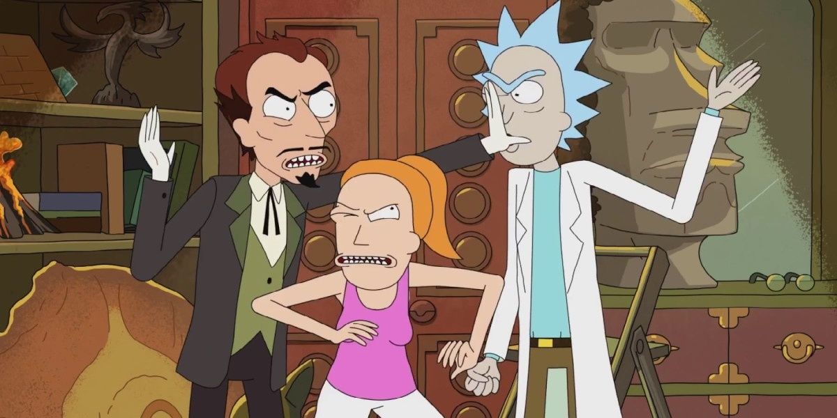 Rick fighting with Needful — Rick and Morty