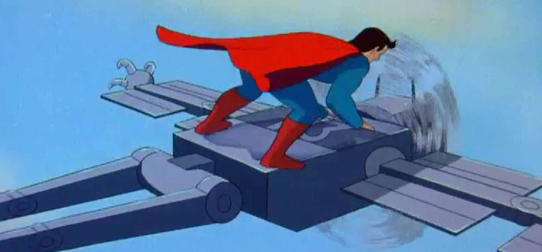 Superman in Super Mechanical Monsters
