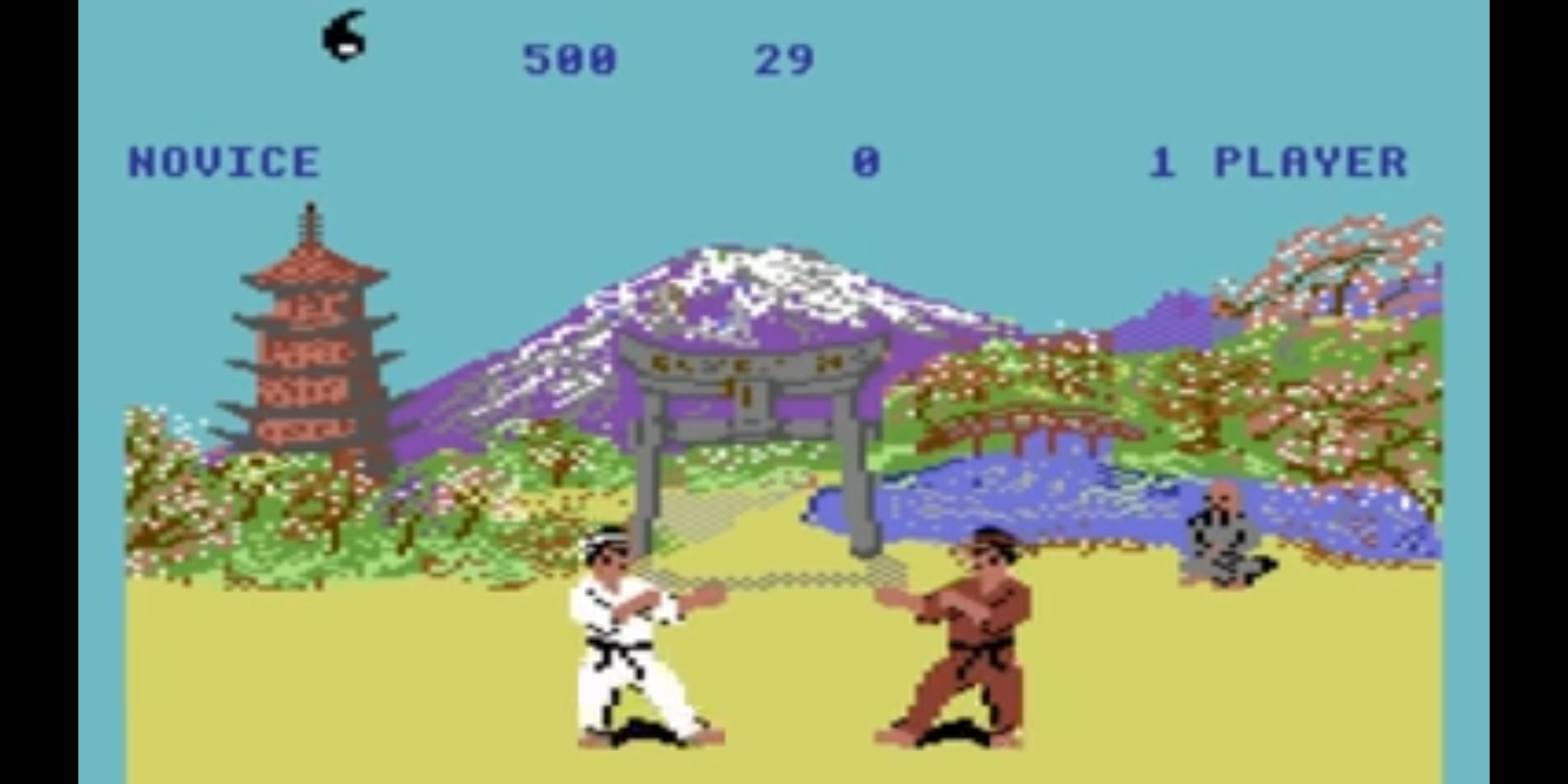 2 Characters in Exploding Fist fighting
