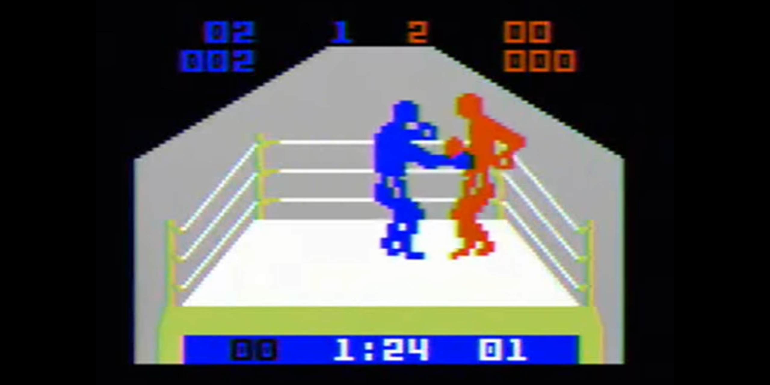 Character's in Boxing on the Intellivision fighting each other