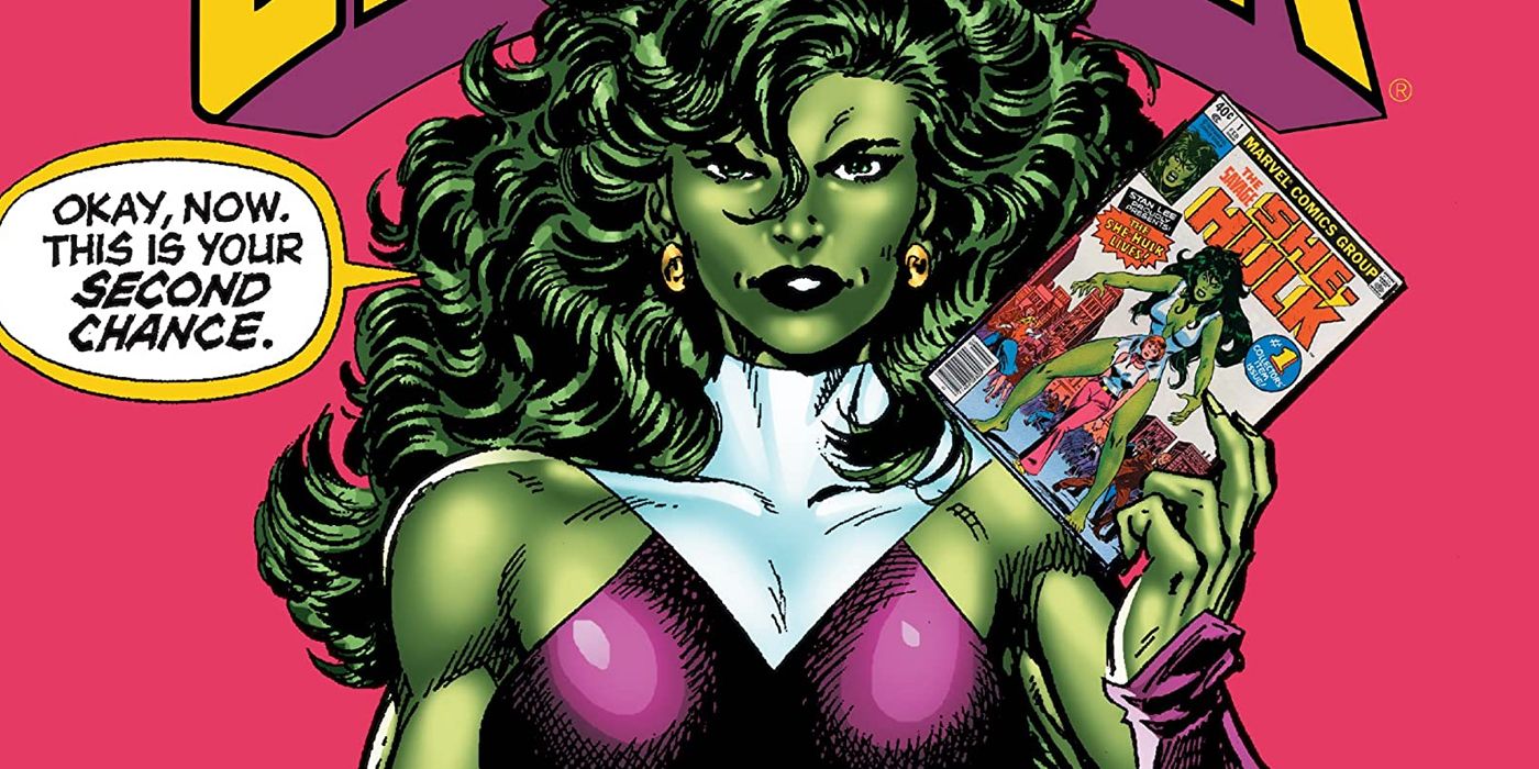 She-Hulk holding her own comic